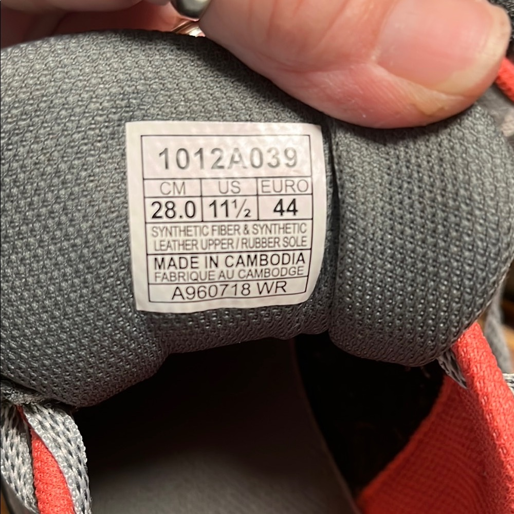 Asics Gray and Pink Athletic Sneakers - Picture 3 of 9